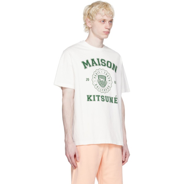 메종키츠네 Maison Kitsune White Hotel Olympia 에디트 Edition Varsity T-Shirt 232389M213005