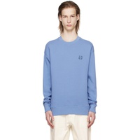 Maison Kitsune Blue Bold Fox Head Sweatshirt 241389M204007