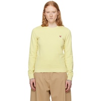 Maison Kitsune Yellow Bold Fox Head Sweatshirt 241389F110034