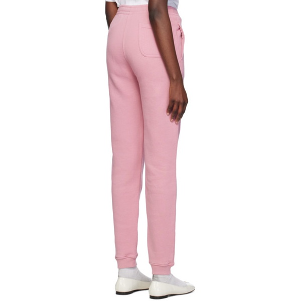 메종키츠네 Maison Kitsune Pink Bold Fox Head Lounge Pants 241389F086000