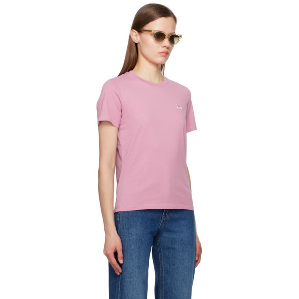 메종키츠네 Maison Kitsune Pink Baby Fox T-Shirt 241389F110019