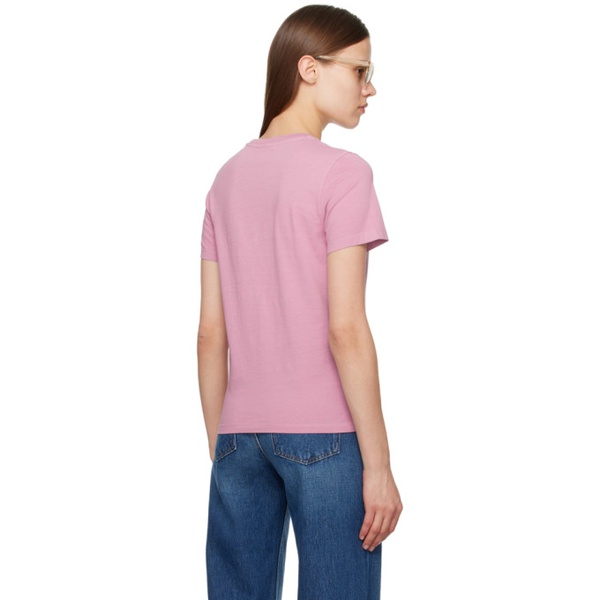 메종키츠네 Maison Kitsune Pink Baby Fox T-Shirt 241389F110019