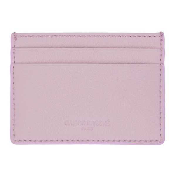 메종키츠네 Maison Kitsune Purple Cloud Card Holder 241389F037001