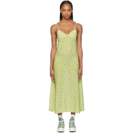 Maison Kitsune Green Strap Maxi Dress 241389F055002