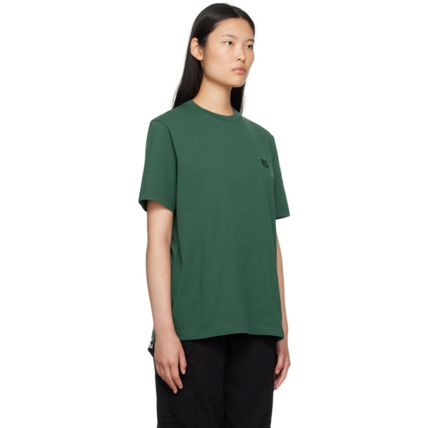 메종키츠네 Maison Kitsune Green Bold Fox Head T-Shirt 232389F110064
