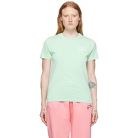 Maison Kitsune Green Cotton T-Shirt 221389F110074