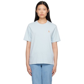Maison Kitsune Blue Chillax Fox T-Shirt 232389F110067