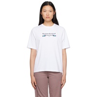 Maison Kitsune White Embroidered T-Shirt 232389F110048