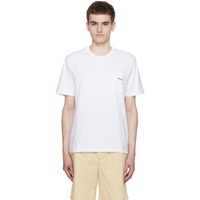 Maison Kitsune White Tricolor Fox T-Shirt 232389M213027