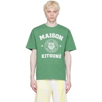 Maison Kitsune Green Hotel Olympia 에디트 Edition Varsity T-Shirt 232389M213004