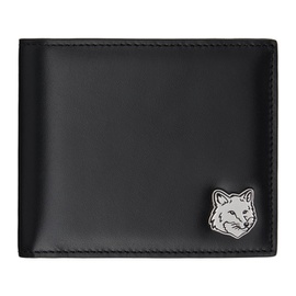 Maison Kitsune Black Fox Head Bifold Wallet 241389M164005