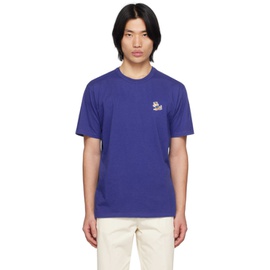 Maison Kitsune Blue Dressed Fox T-Shirt 231389M213038