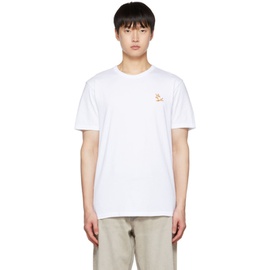Maison Kitsune White Chillax Fox T-Shirt 222389M213076