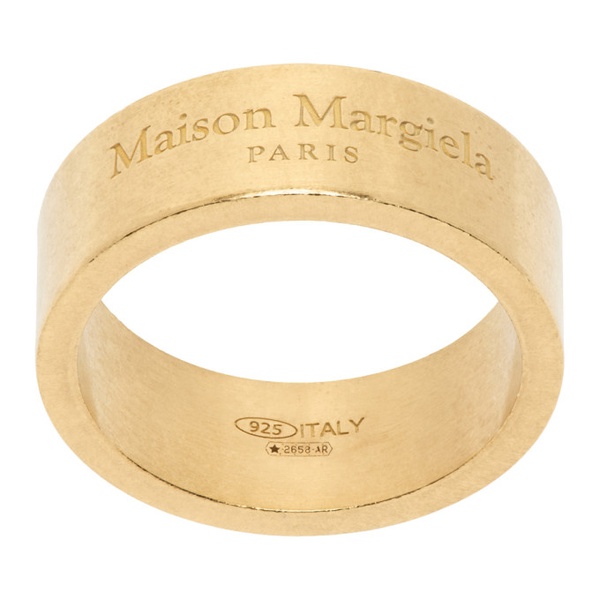 메종마르지엘라 메종마르지엘라 Maison Margiela Gold Logo Ring 232168M147006