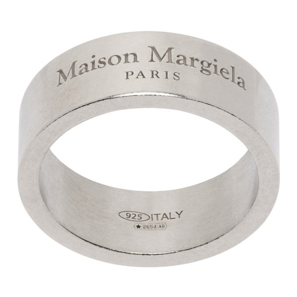 메종마르지엘라 메종마르지엘라 Maison Margiela Silver Logo Ring 232168M147007