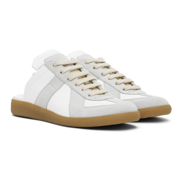 메종마르지엘라 메종마르지엘라 Maison Margiela White & Gray Replica Sneakers 231168M237062