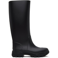 메종마르지엘라 Maison Margiela Black Tabi Rain Boots 232168F115005