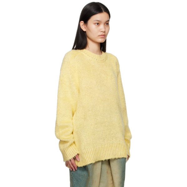 메종마르지엘라 메종마르지엘라 Maison Margiela Yellow Brushed Sweater 231168F096010