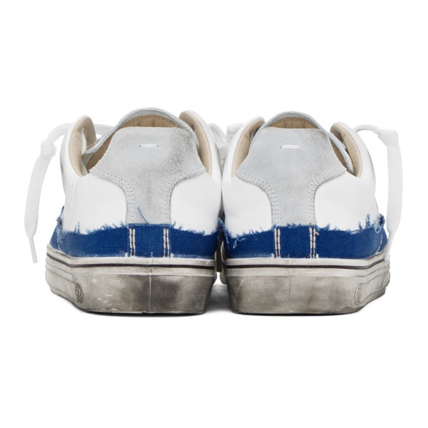 메종마르지엘라 메종마르지엘라 Maison Margiela Blue & White New Evolution Sneakers 241168M237013