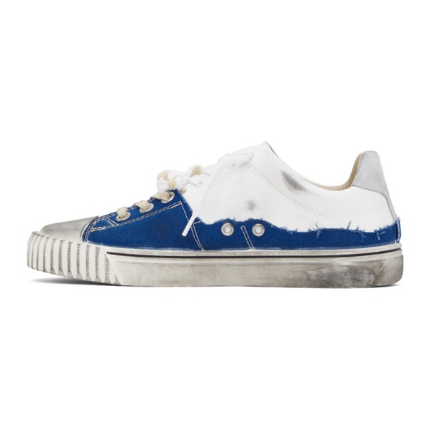 메종마르지엘라 메종마르지엘라 Maison Margiela Blue & White New Evolution Sneakers 241168M237013