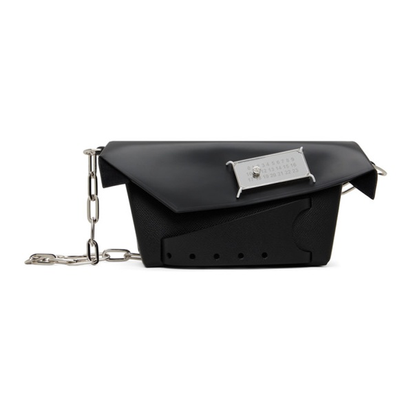 메종마르지엘라 메종마르지엘라 Maison Margiela Black Snatched Classique Small Bag 241168M170053