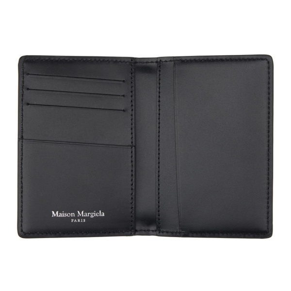 메종마르지엘라 메종마르지엘라 Maison Margiela Black Four Stitches Card Holder 241168F037011