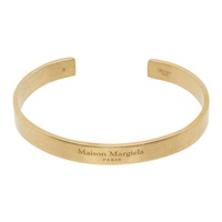 메종마르지엘라 Maison Margiela Gold Logo Bracelet 241168M142003