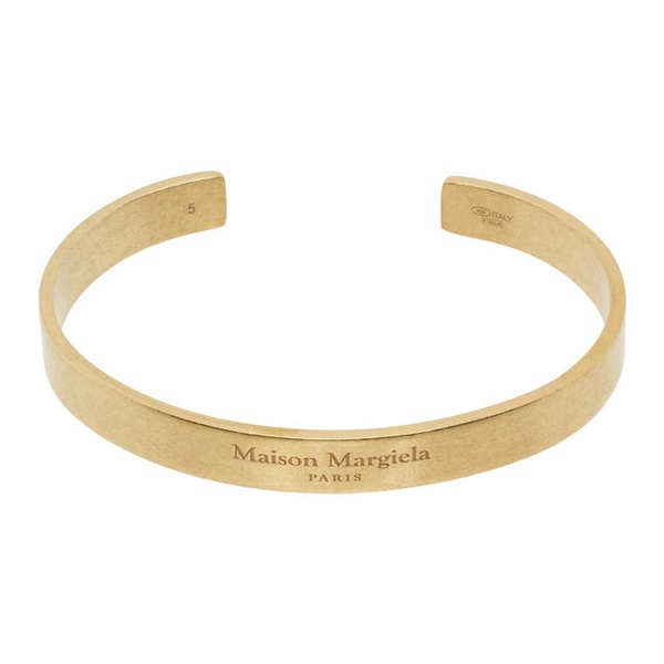 메종마르지엘라 메종마르지엘라 Maison Margiela Gold Logo Bracelet 241168M142003