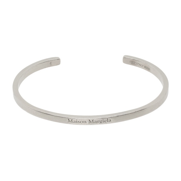 메종마르지엘라 메종마르지엘라 Maison Margiela Silver Logo Bracelet 241168M142006