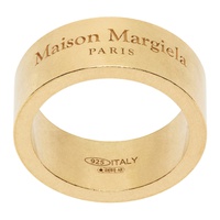 메종마르지엘라 Maison Margiela Gold Logo Ring 241168M147011