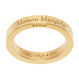 메종마르지엘라 Maison Margiela Gold Logo Ring 241168F024015
