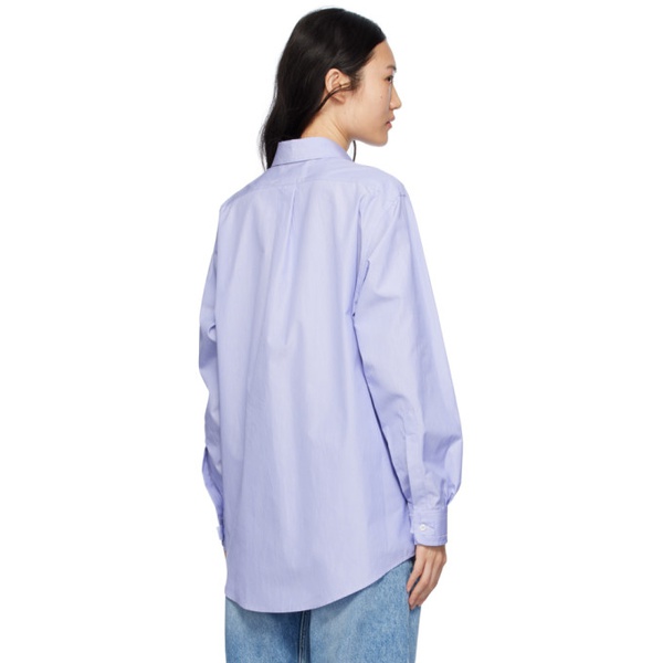메종마르지엘라 메종마르지엘라 Maison Margiela Blue Oversized Shirt 241168F109000