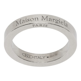 메종마르지엘라 Maison Margiela Silver Logo Ring 241168F024014