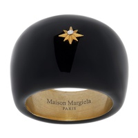 메종마르지엘라 Maison Margiela Black Signet Ring 241168F024009