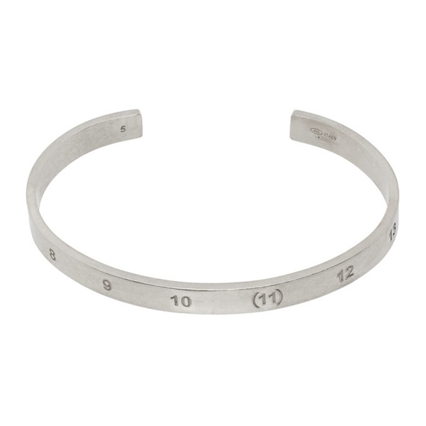 메종마르지엘라 메종마르지엘라 Maison Margiela Silver Numerical Cuff Bracelet 241168M142010