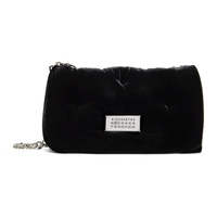 메종마르지엘라 Maison Margiela Black Glam Slam Flap Medium Bag 241168F048020