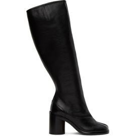 메종마르지엘라 Maison Margiela Black Tabi Knee-High Boots 231168F115002
