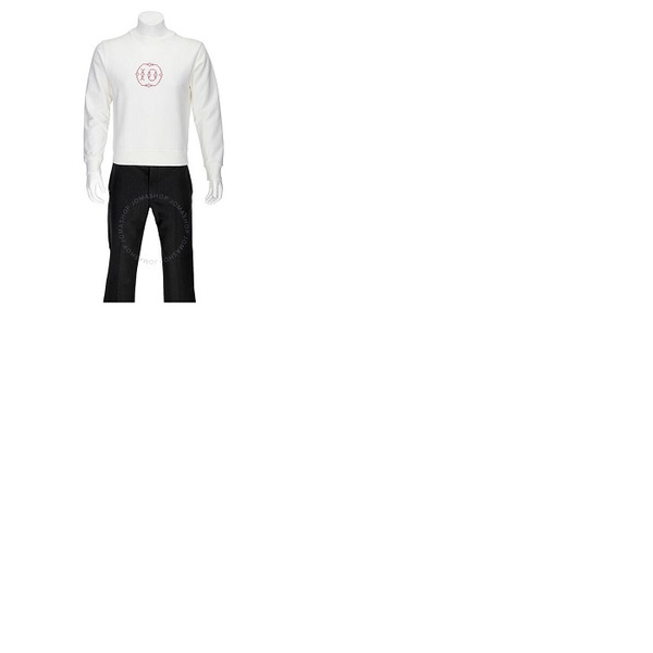 메종마르지엘라 Mm6 메종 마르지엘라 Mm6 메종마르지엘라 Maison Margiela Maison Margiela Mens Embroidered Logo Sweatshirt S50GU0162-S25503-101