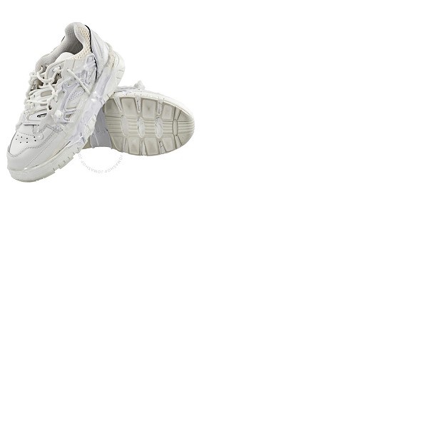 메종마르지엘라 Mm6 메종 마르지엘라 Mm6 메종마르지엘라 Maison Margiela Maison Margiela Fusion Mens White Low Top Sneakers S57WS0257 P2695T1003