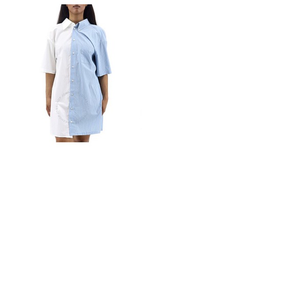메종마르지엘라 Mm6 메종 마르지엘라 Mm6 메종마르지엘라 Maison Margiela Mm6 Ladies Cotton-poplin Spliced Shirt Dress S32CU0133-STN943-961