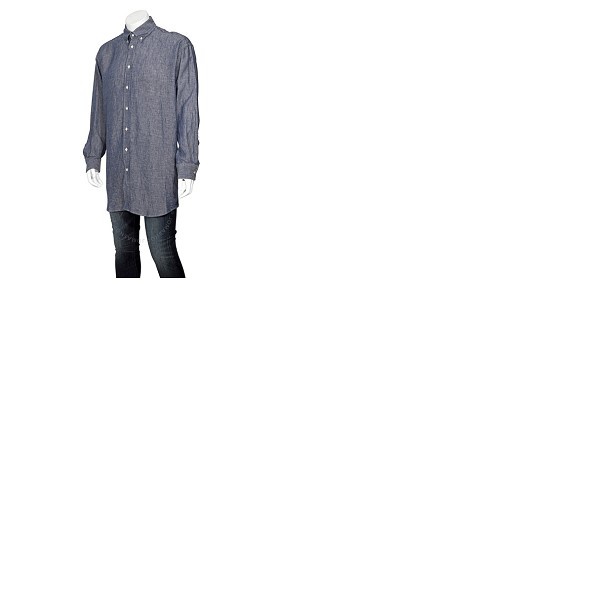 메종마르지엘라 Mm6 메종 마르지엘라 Mm6 메종마르지엘라 Maison Margiela Maison Margiela Mens Button-down Linen Shirt S50DL0469-S53726-001F