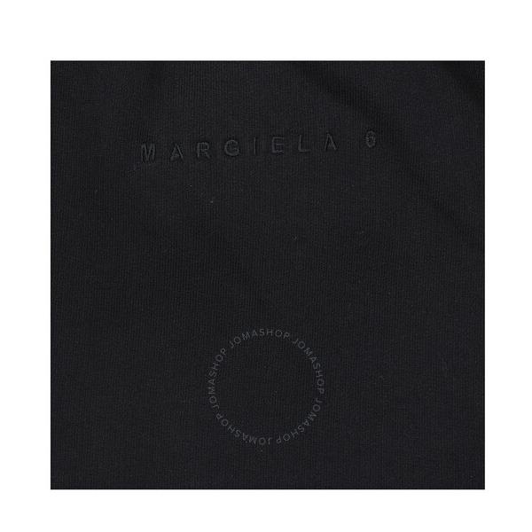  Mm6 메종 마르지엘라 Mm6 메종마르지엘라 Maison Margiela Mm6 Ladies Black Sporty Split Logo Embroidered Sweatpants S52KA0376S25537900