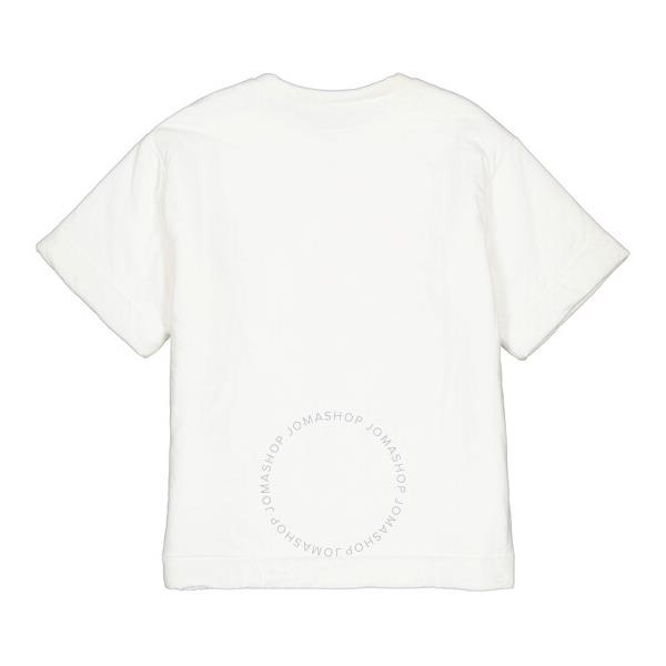  Mm6 메종 마르지엘라 Mm6 메종마르지엘라 Maison Margiela Mm6 Ladies White Logo Padded T-shirt S62GD0021-S21058-101