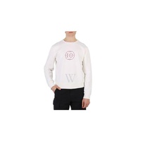 Mm6 메종 마르지엘라 Mm6 메종마르지엘라 Maison Margiela Maison Margiela MEN'S Embroidered Logo Sweatshirt, Brand Size 44 (US Size 34) S50GU0162-S25503-101