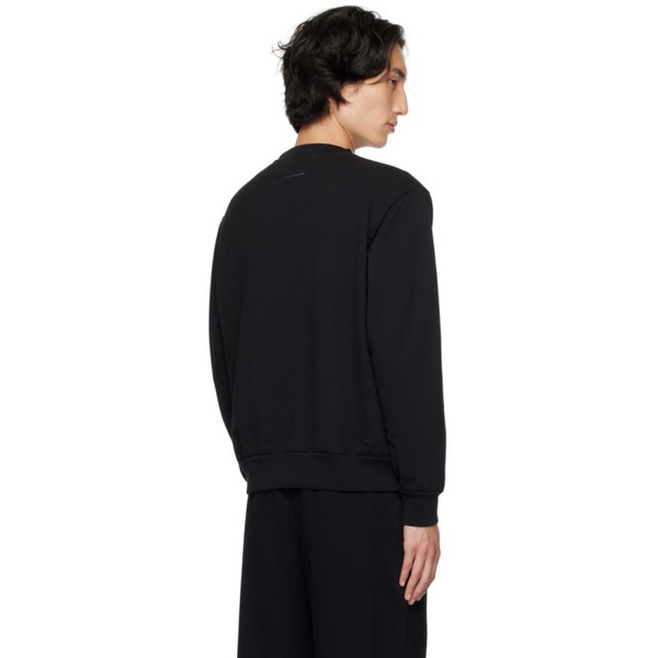  MM6 메종 마르지엘라 MM6 메종마르지엘라 Maison Margiela Black Printed Sweatshirt 232188M204007