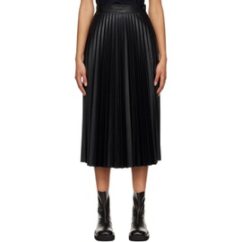 MM6 메종 마르지엘라 MM6 메종마르지엘라 Maison Margiela Black Pleated Midi Skirt 231188F092003