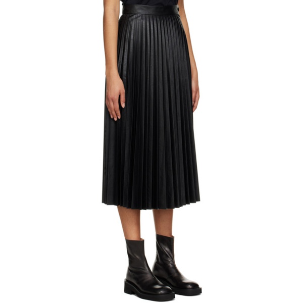  MM6 메종 마르지엘라 MM6 메종마르지엘라 Maison Margiela Black Pleated Midi Skirt 231188F092003