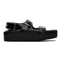 MM6 메종 마르지엘라 MM6 메종마르지엘라 Maison Margiela Black Sunken Footbed Sandals 232188F124003