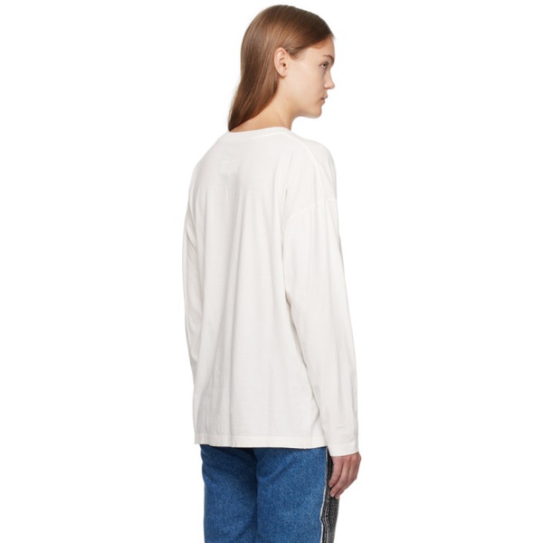  MM6 메종 마르지엘라 MM6 메종마르지엘라 Maison Margiela 오프화이트 Off-White Printed Long Sleeve T-Shirt 232188F110027