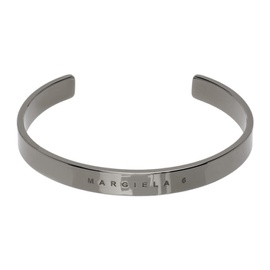 MM6 메종 마르지엘라 MM6 메종마르지엘라 Maison Margiela Gunmetal Engraved Cuff Bracelet 231188M142002
